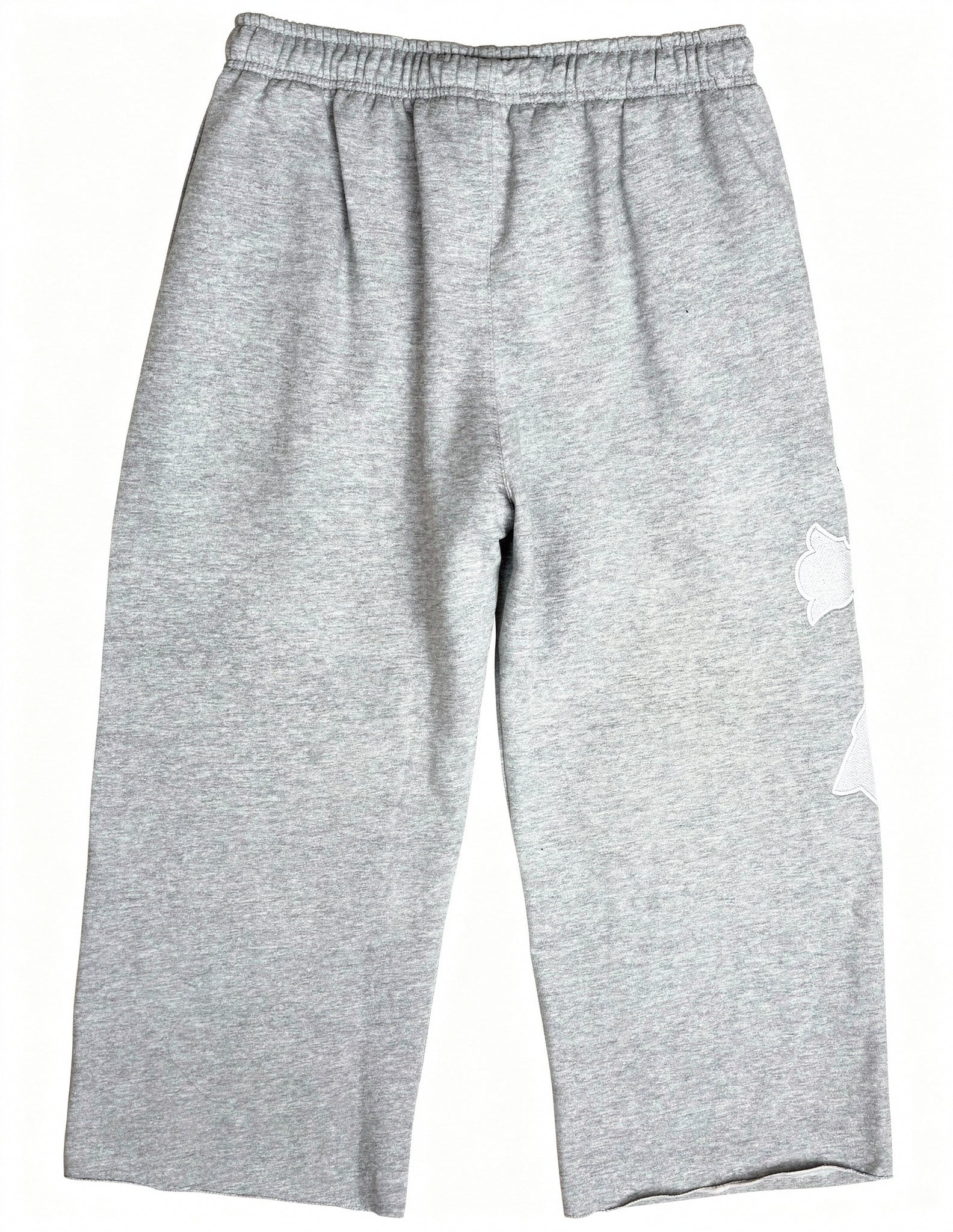 No Hands Capris (White on Grey)